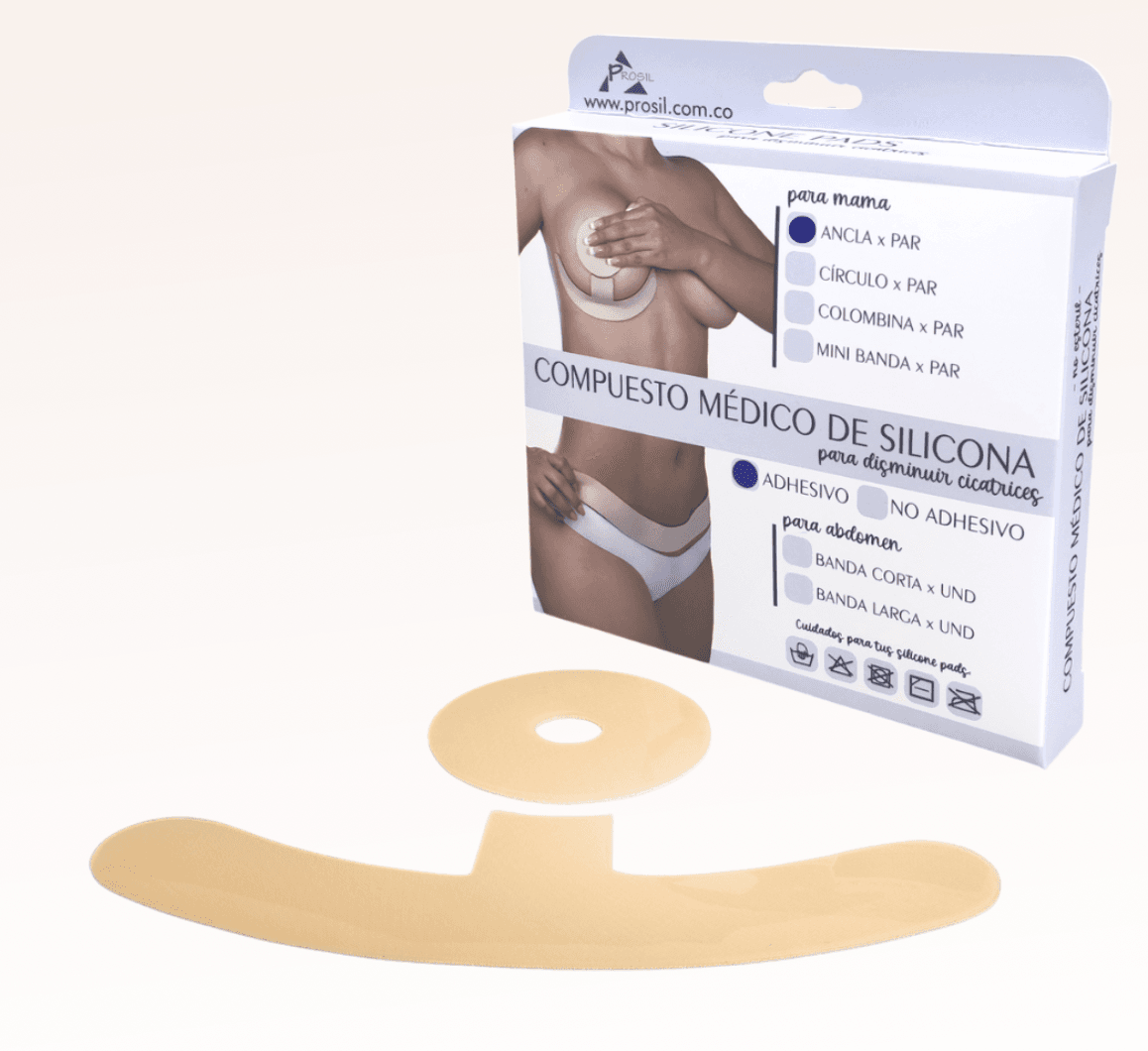 Bandas de silicona reutilizables para cicatrices tras mastopexia - Imagen 2